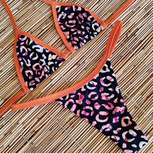 COLORFULL AND ORANGE THONG BIKINI - NO RETURN